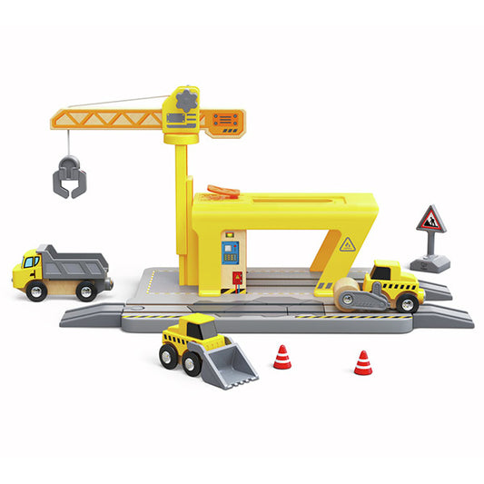 Construcción Con Grúa De Ferrocarril Tren Hape