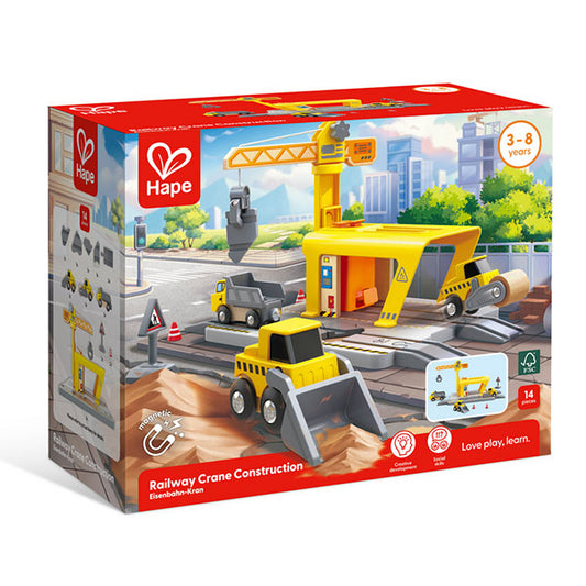 Construcción Con Grúa De Ferrocarril Tren Hape