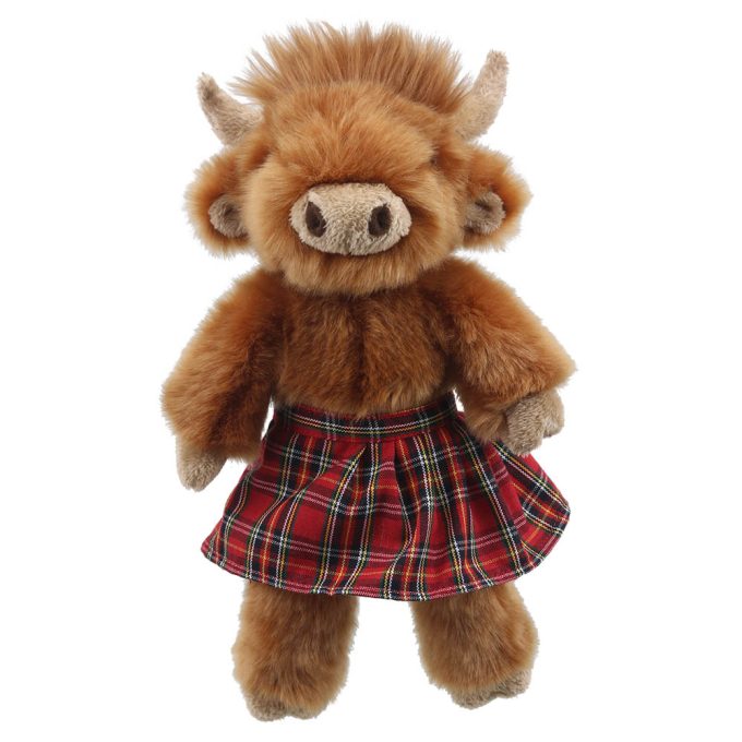 Peluche Vaca Escocesa Pequeña The Puppet Company
