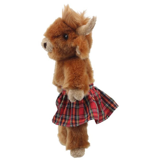 Peluche Vaca Escocesa Pequeña The Puppet Company