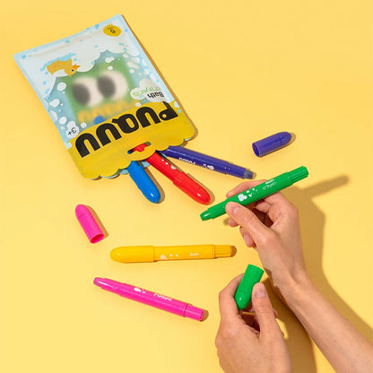Crayones Bañera 6 Colores Puquu