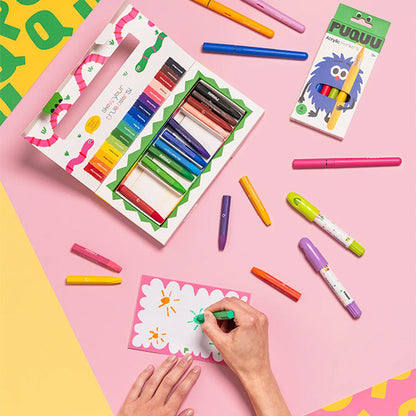 Crayones Silky Pastel 16 Colores Puquu