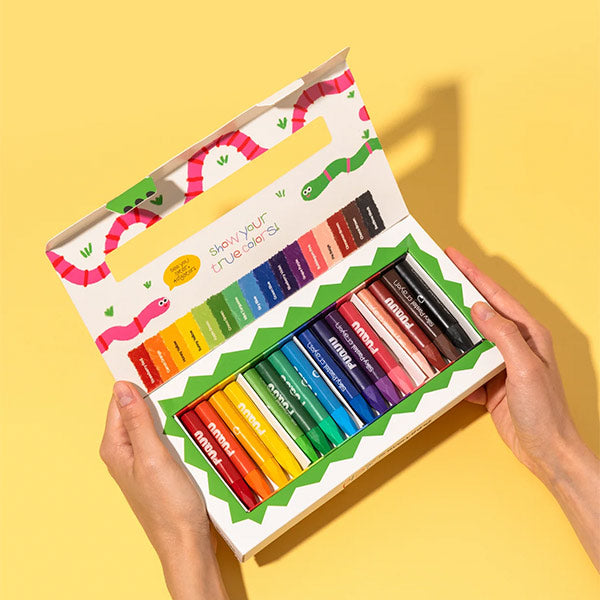 Crayones Silky Pastel 16 Colores Puquu