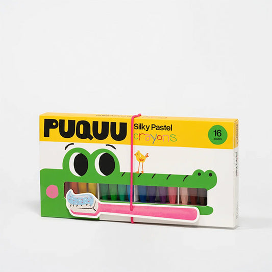 Crayones Silky Pastel 16 Colores Puquu