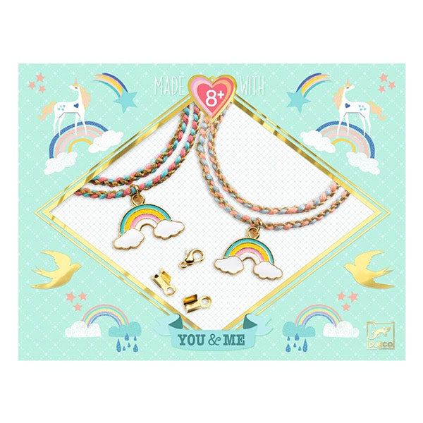 Crea tus Pulseras Tu y Yo Arcoíris Djeco