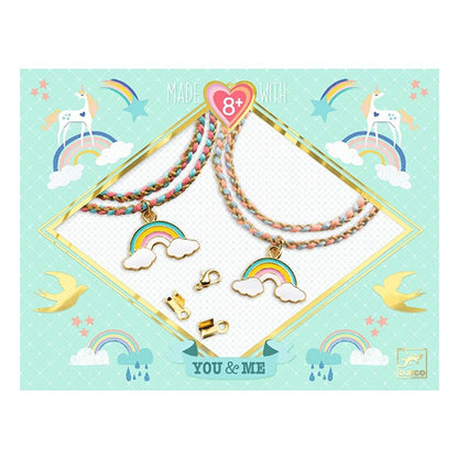 Crea tus Pulseras Tu y Yo Arcoíris Djeco