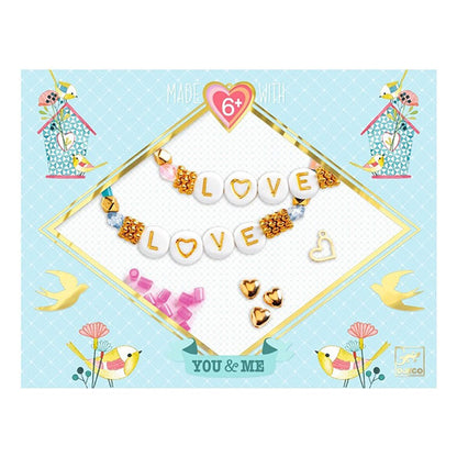 Crea tus Pulseras Tu y Yo Letras Djeco