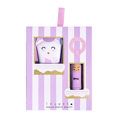 Cream Manos y Bálsamo Labial Morado Nube Inuwet