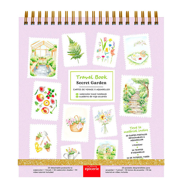 Cuaderno Acuarelas De Viaje Secret Garden