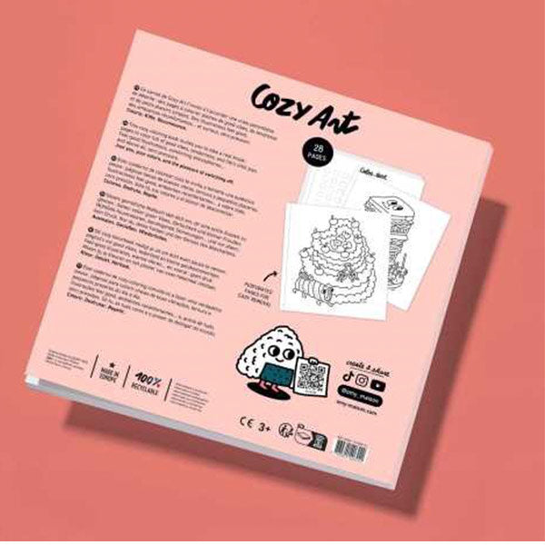 Cuaderno Colorear Cozy Art Food OMY