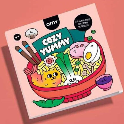 Cuaderno Colorear Cozy Art Food OMY