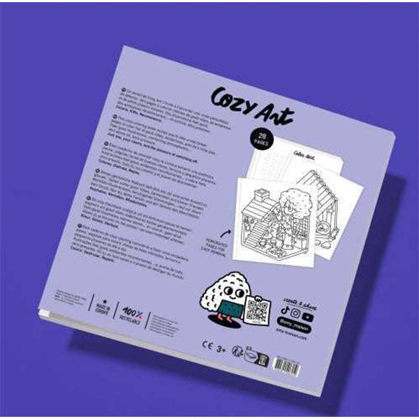 Cuaderno Colorear Cozy Art Tiny House OMY