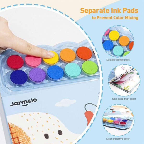 Cuaderno Con Pintura De Dedos Jarmelo Lively Forest