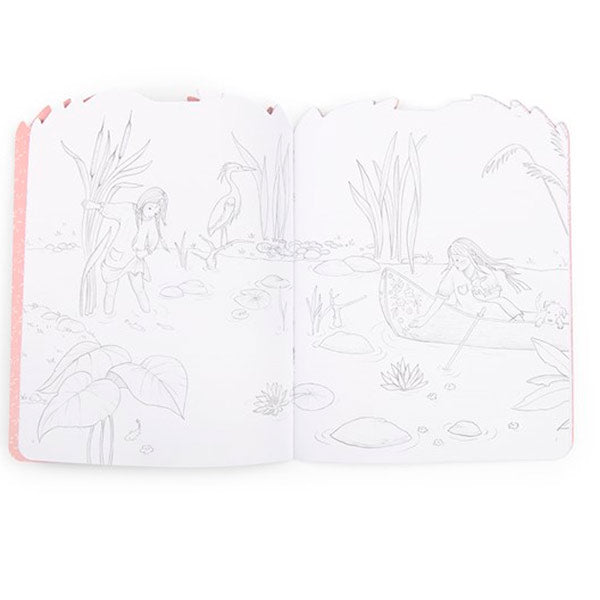 Cuaderno Colorear y Pegatinas Rosalies Moulin Roty