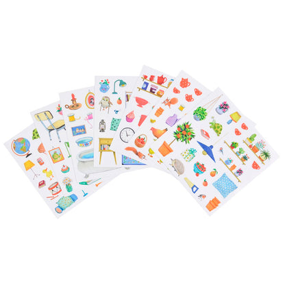 Cuaderno Pegatinas Y Colorear Gran Familia Moulin Roty