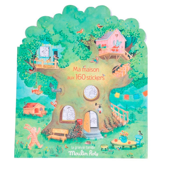 Cuaderno Pegatinas Y Colorear Gran Familia Moulin Roty