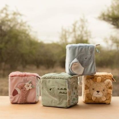 Cubos Blanditos Apilables Safari Friends Little Dutch
