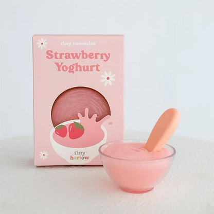 Cuenco Yogur De Fresa Comida Muñecos Tiny Harlow