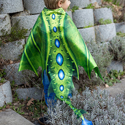 Disfraz Dragón Legendario Verde Alas Suaves 4-6 Años Great Pretenders