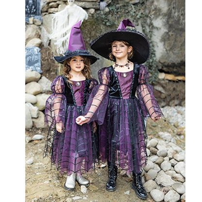 Disfraz Vestido Bruja Amethyst Araña 3-4 Años Great Pretenders