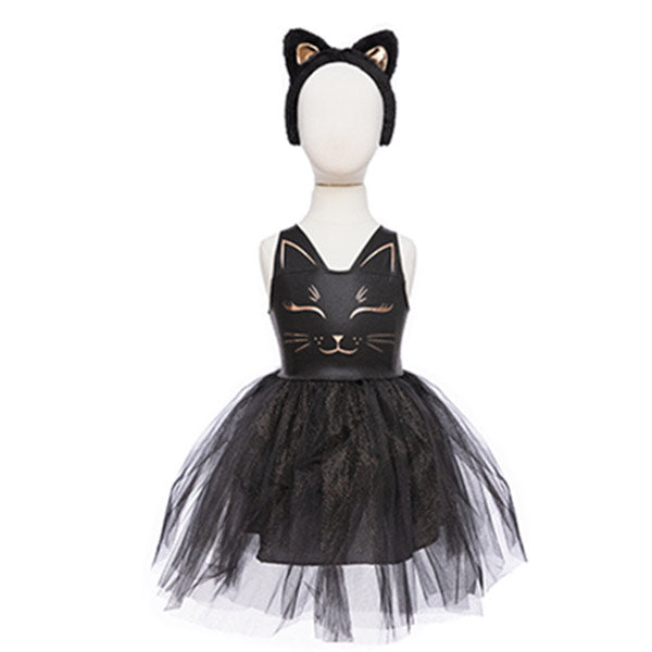 Disfraz Vestido Gato Negro Y Diadema 3-4 Años Great Pretenders