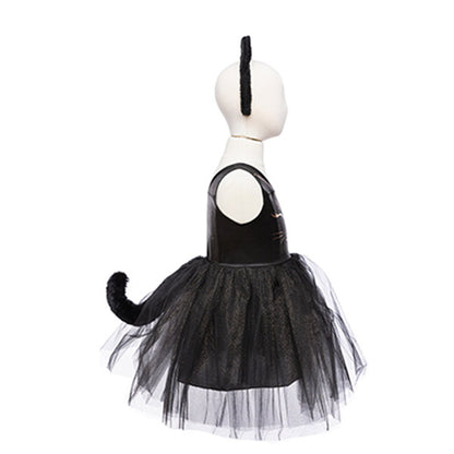 Disfraz Vestido Gato Negro Y Diadema 3-4 Años Great Pretenders