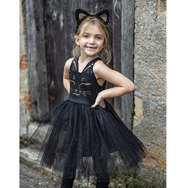 Disfraz Vestido Gato Negro Y Diadema 3-4 Años Great Pretenders