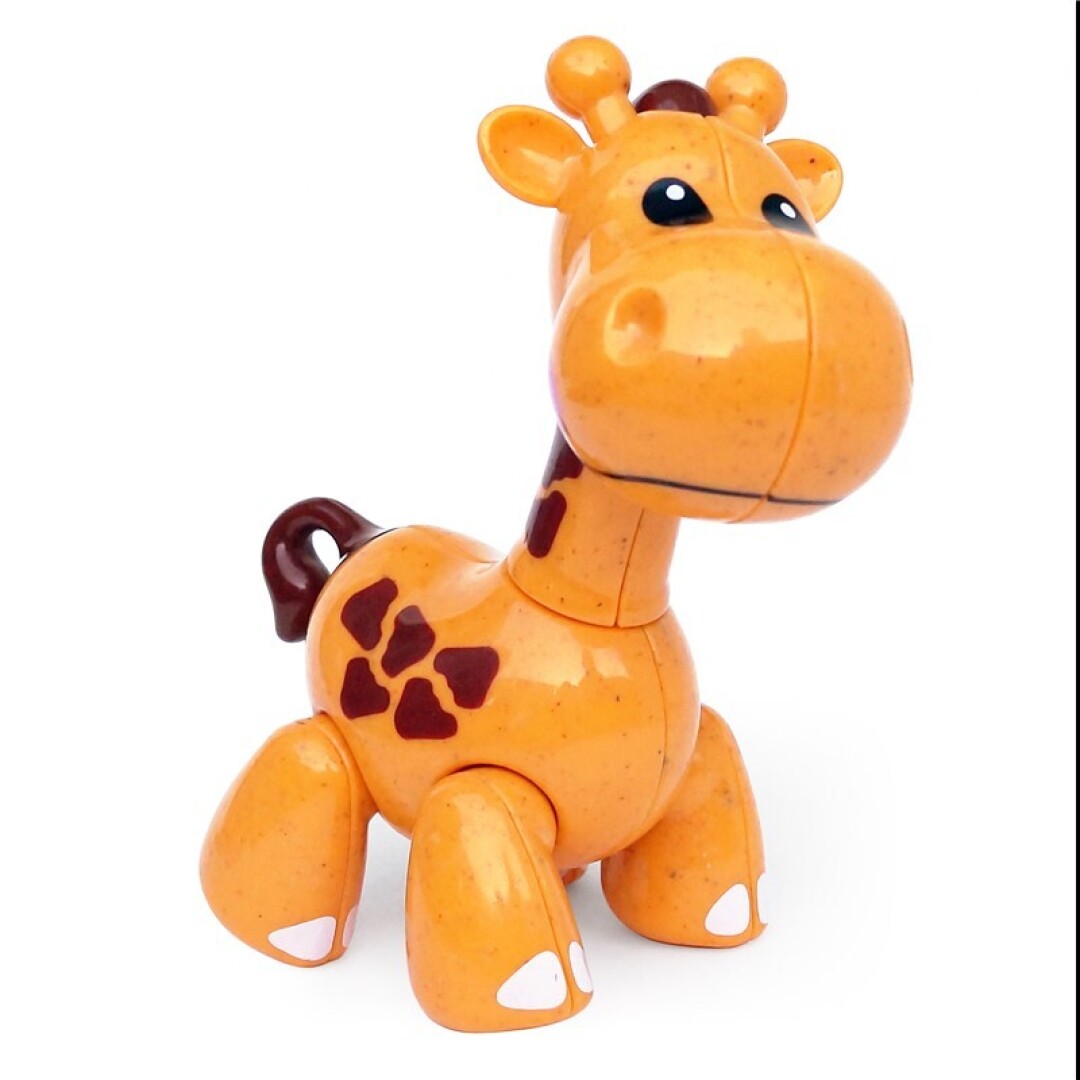 Jirafa Figura Giratoria Sensorial Tolo de Bioplástico Trigo