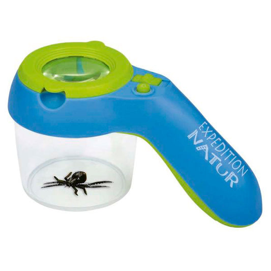 Caja Recipiente Insectos Con Lupa Y Luz Moses