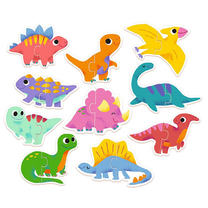 Educativos Puzzle Dúo Dinos Djeco