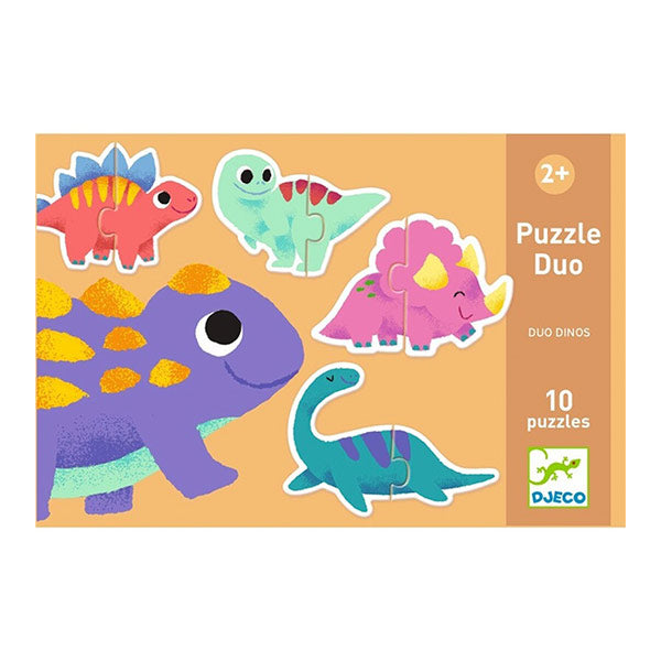 Educativos Puzzle Dúo Dinos Djeco