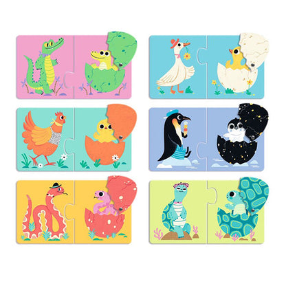 Educativos Puzzle Dúo Huevos Divertidos Djeco