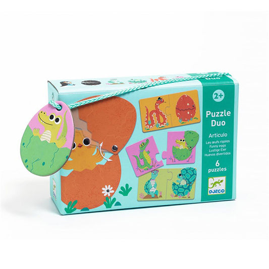 Educativos Puzzle Dúo Huevos Divertidos Djeco