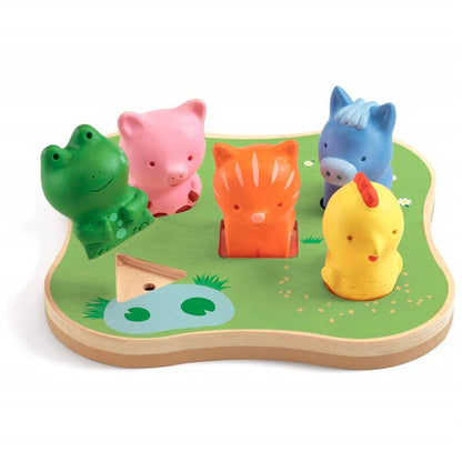 Puzzle Encajable Caconimo Musical 3D Djeco