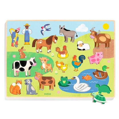 Encajable Puzzlo Campo Djeco