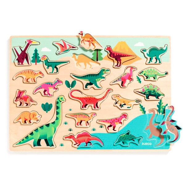 Encajable Puzzlo Dino Djeco