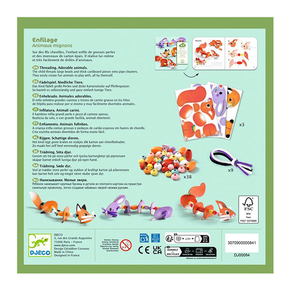 Ensartes Animales Adorables Djeco