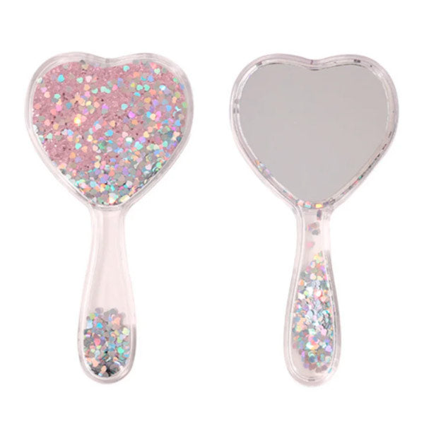 Espejo Cosmic Heart Purpurina