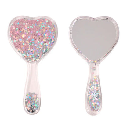 Espejo Cosmic Heart Purpurina