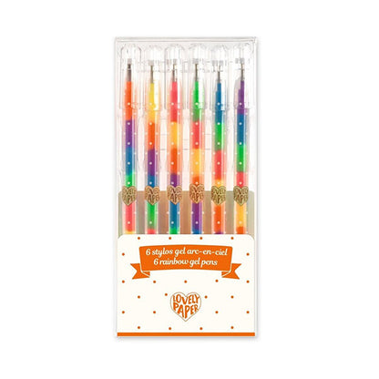 Estuche 6 Bolígrafos Gel Arcoíris Djeco