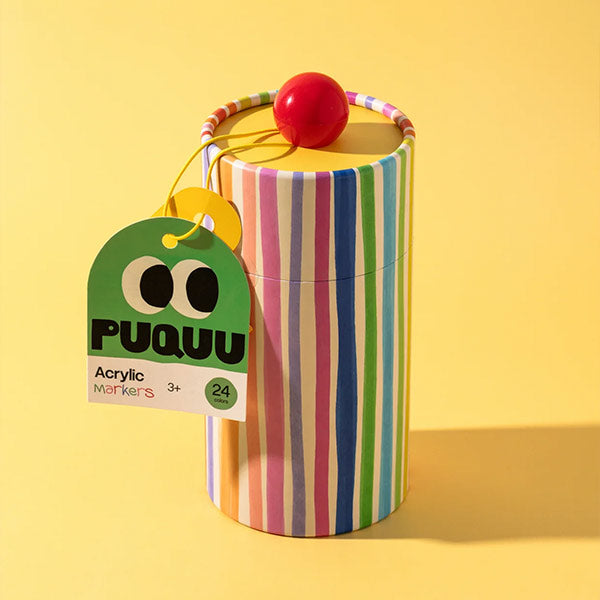 Estuche Circular Rotuladores Acrílicos 24 Colores Puquu