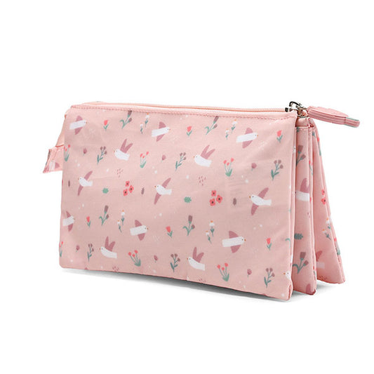 Estuche Escolar 3 Compartimentos Blossom Birds Tutete