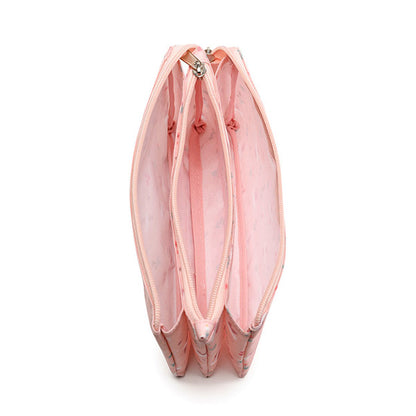 Estuche Escolar 3 Compartimentos Blossom Birds Tutete