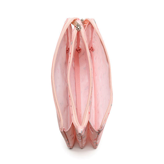 Estuche Escolar 3 Compartimentos Blossom Birds Tutete