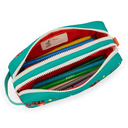 Estuche Escolar Doble Hello Hossy Disco Roar
