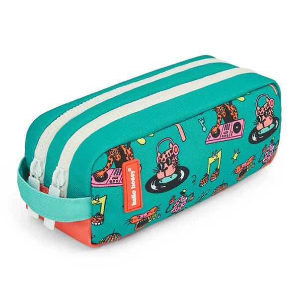 Estuche Escolar Doble Hello Hossy Disco Roar