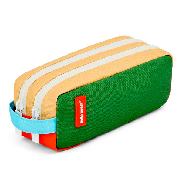 Estuche Escolar Doble Hello Hossy Mini Green Lake