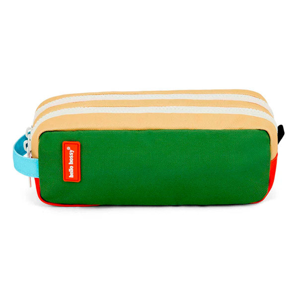 Estuche Escolar Doble Hello Hossy Mini Green Lake