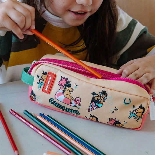 Estuche Escolar Doble Hello Hossy Unicorn
