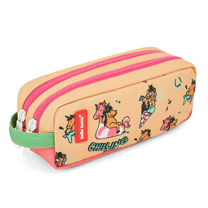 Estuche Escolar Doble Hello Hossy Unicorn